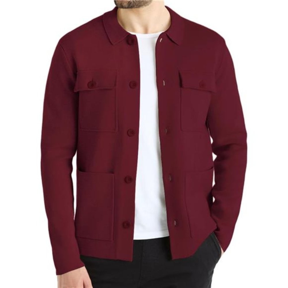 Men's Cardigan Sweater Casual Knit Button Down Long Sleeve Winter Sweater
